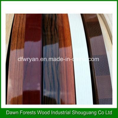 High Proportion 1.0mm High Glossy Solid/Wood Grain Color PVC Edge Banding