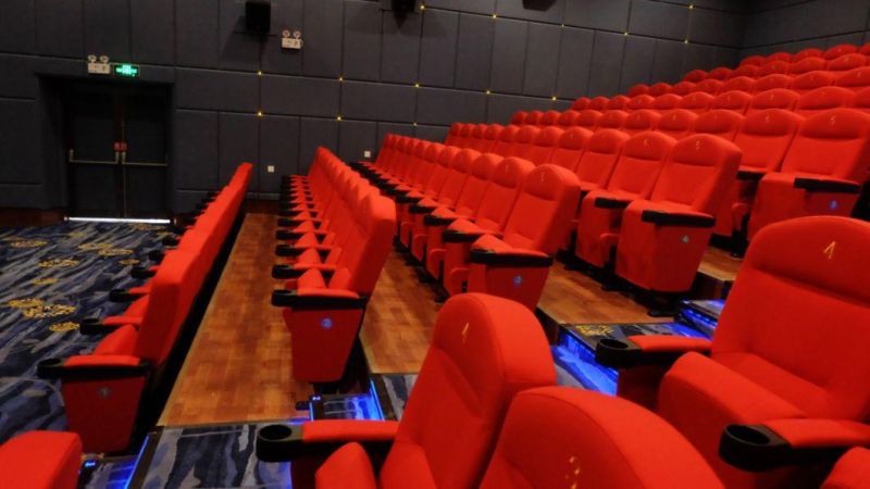 Push Back Leather Economic Home Cinema Cinema Auditorium Movie Theater Sofa
