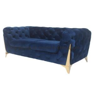 Velvet Sofa Golden Modern Customization Living Room Sofa