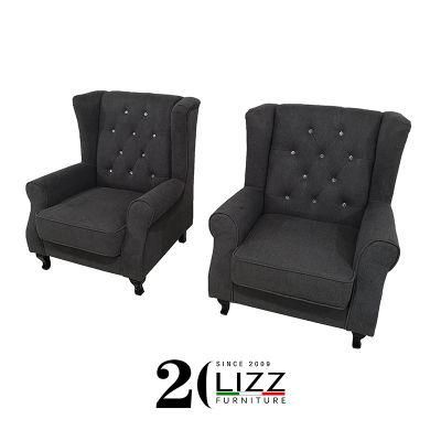 China Manufacturer Home Furniture Lounge Classic Fabric Sofa Chair