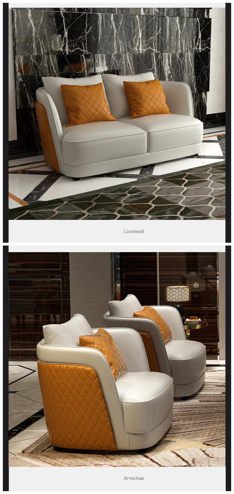 Wholesale Sponge Postmodern 7 Seater Bedroom Sofa