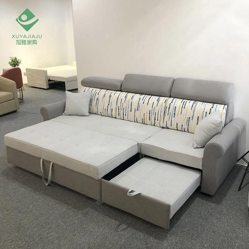 Simple Open Folding Sofa Cum Bed Mechanism for Furniture Home with Additional Movable Backrest