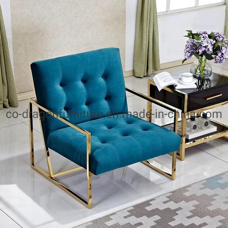 Modern Living Room Sofa Chair Steel Frame Lounge Sofa Chair