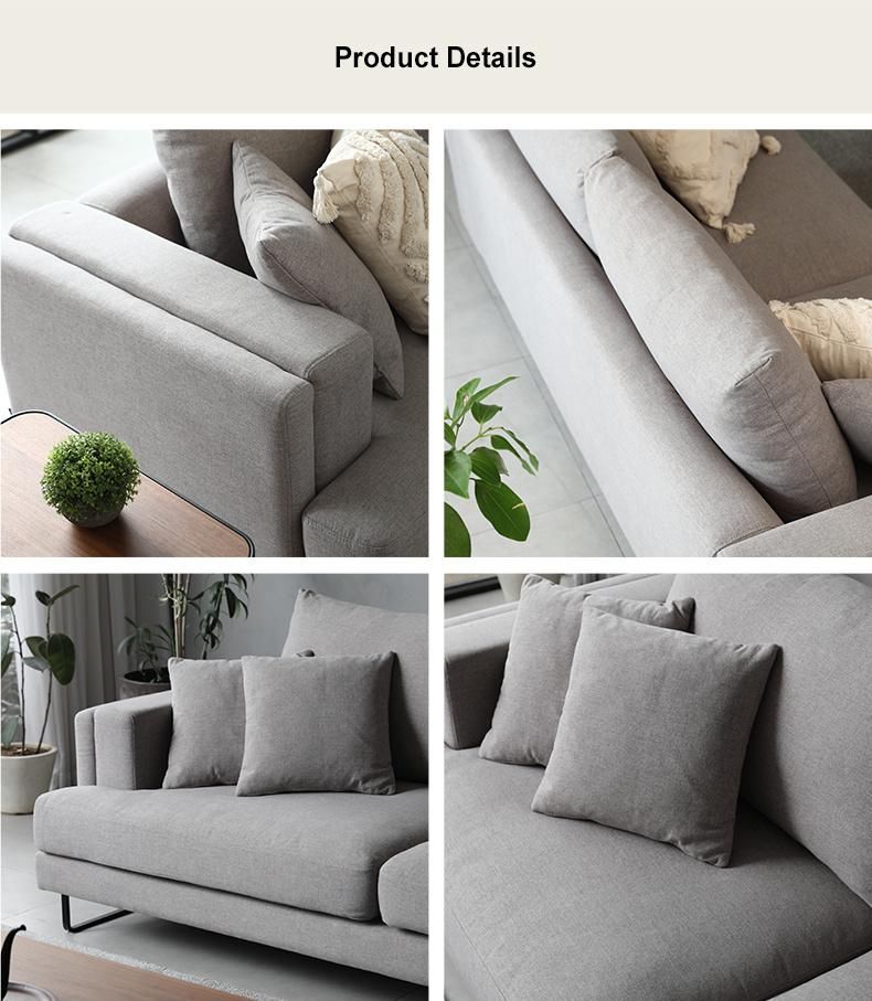 Customized Sponge Recliner Sectional L Shape Home Furniture Corner Sofa