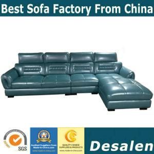 New Arrival Factory Wholesale Price Home Furniture Genuine Leather Sofa (A79)