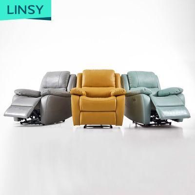 Linsy European Stainless Steel China Manual Electric Recliner Sofa Ls170sf3