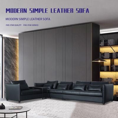 China Factory Luxury Design Modern Home Furniture Sectional Leather Sofa