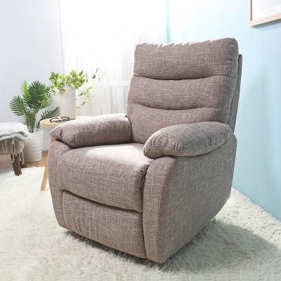 Most Popular Fabric Reclining Furniture Jute Sofa Set for Livng Room