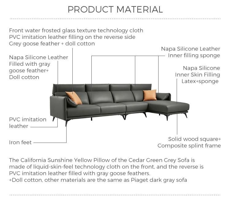 Linsy Wooden Genuine 3 Seater Real Leather Sofa with Armrest S186-a