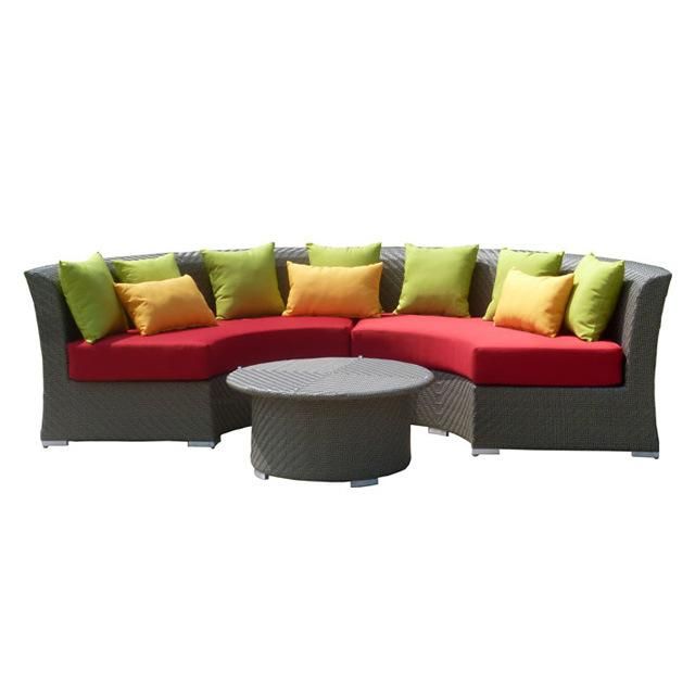 2016 China Furnitures Rattan Corner Sofa for Garden
