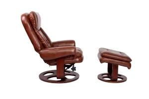 Can Lie Recreational Area Sitting Room Brown Yellow Sofa Chair with Armrest