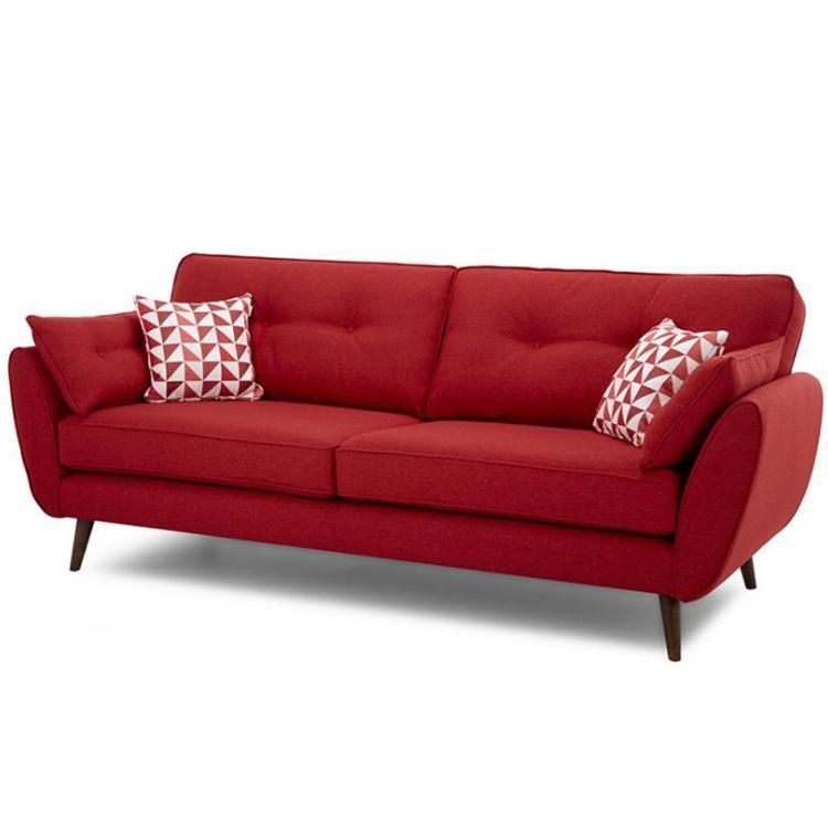 Chesterfield Modern Design Leathaire Wood Frame Living Room Sofa with Latex Seat