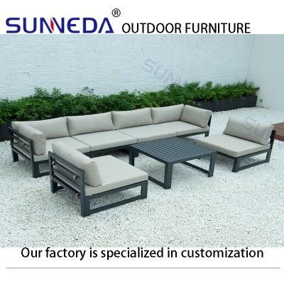 Deluxe Wholesale Garden Aluminum Frame Simplify Furniture Outdoor Chair Sofa