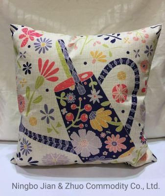Custom Polyester Digital Printing Flowers Pillow Cushion