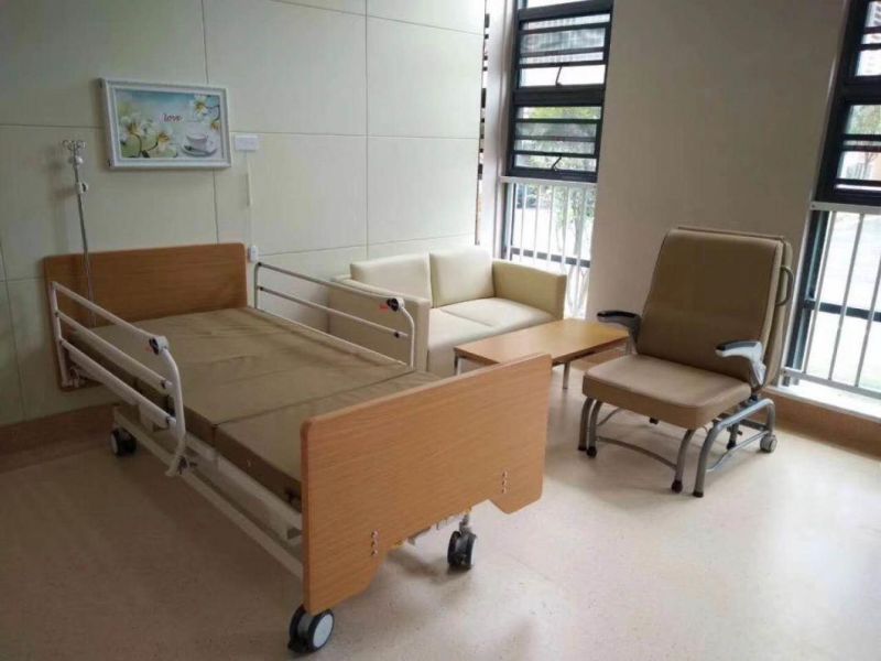 Mn-Syy003 Comfortable Hospital Use IV Pole Sofa Bed