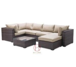 Popular Leisure Outdoor Garden Dining Party Set PE Rattan Wicker Sofa