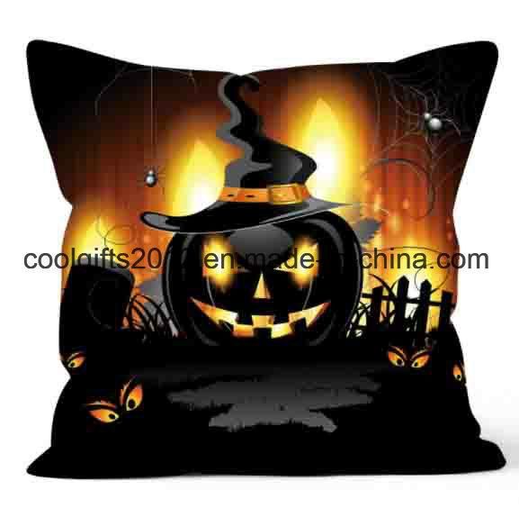 Halloween Decorative Square Cushion Printed Pillow Case for Sofa