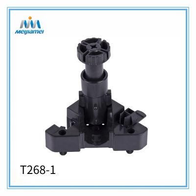 T268-1 90-180mm Foldable Plastic Furniture Leg for Kitchen Vanity