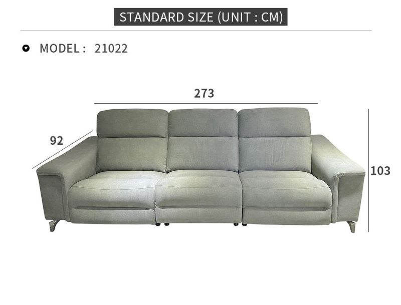 Foshan Functional Leather Fabric Model Living Room Furniture Headrest Adjustment Couch Latest Multifunct Home Sofa