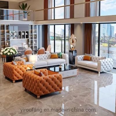 2022 Wholesale Foshan Furniture Luxury Hotel Living Room Modern Leather Seater Sofa