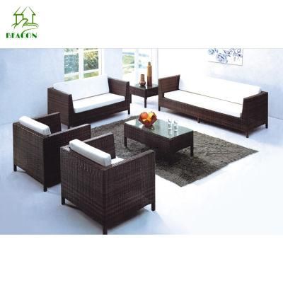 Luxury Outdoor Patio Rattan/Wicker Sofa Set, Garden Furniture Sofa Set