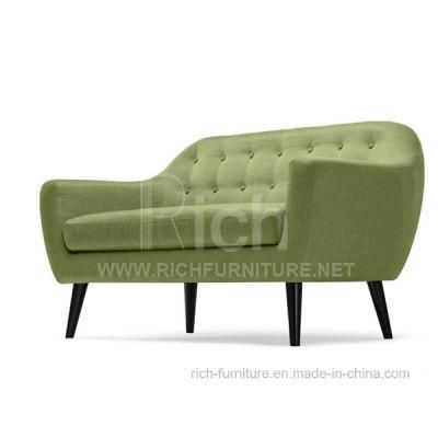 New Design Hotel Bedroom Fabric Sofa (2seater)