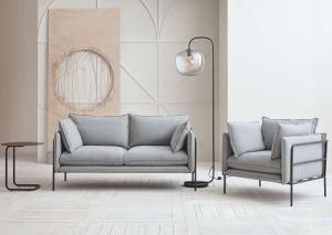 Modern Nordic Living Room Couch Leisure Leather Fabric Recliner Sofa