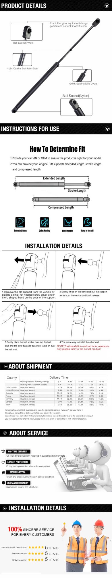 100n 800n for Murphy Bed Gas Spring