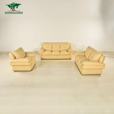 High Quality Genuine Leather Sofa Set for Home