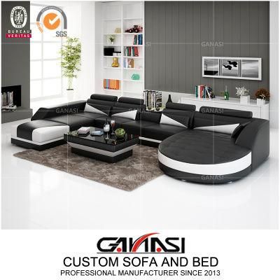 European Style Italian Genuine Leather Sofa for Living Room