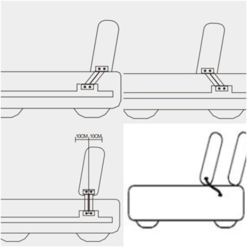 Furniture accessories function sofa removable headrest hinge