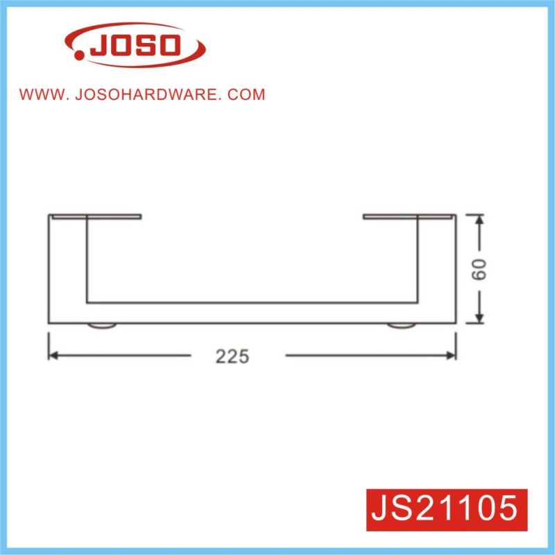 Corner Polish Plated Metal Leg for Sofa