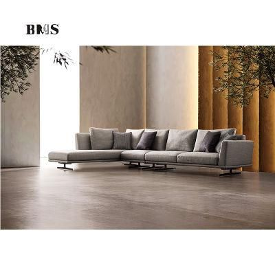 Modern Contemporary Sectional Drawing Room Design Small Fabric Corner Sofa