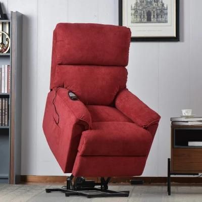 Massage and Heat Function Office Sofa Living Room Electric Power Lift Chair Room Red Recliner Sofa for Elderly Home Furniture