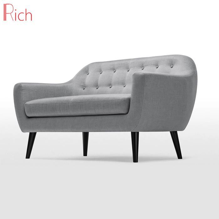 New Modern Living Room Furniture Hotel Bedroom Fabric Sofa (2seater)