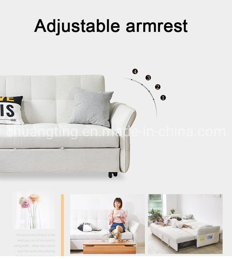 Adjustable Fold Leaf Shaped Armrest Backrest Cushion 3 Position Sofa Bed