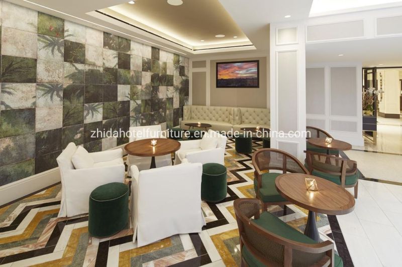 Luxury Design Lobby Furniture Classical Style Reception Sofa