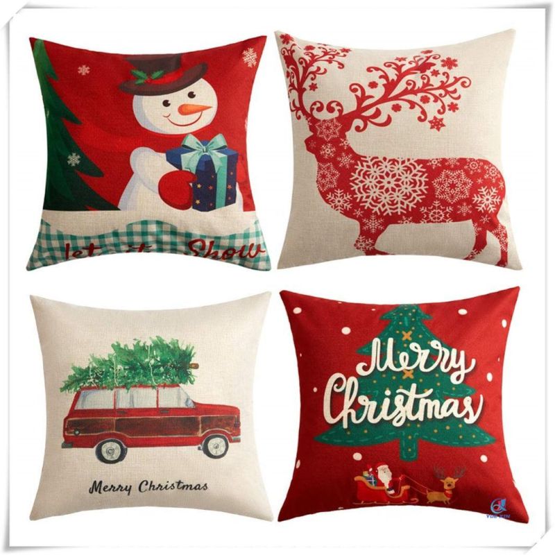 Christmas Throw Pillow Sofa Decorative Cushion for Home Decor