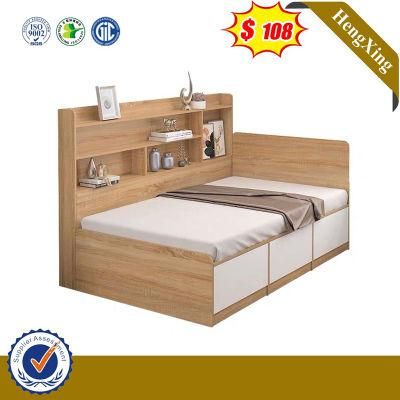 Chinese Modern Bunk Wall Wardrobe Hotel Single Beds Hotel Bedroom Kid Bed Furniture