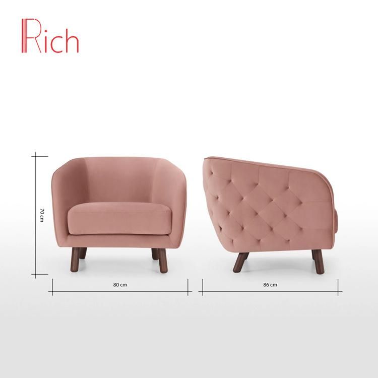 Modern Fabric Design Custom Home Living Room Furniture Chair Sofa