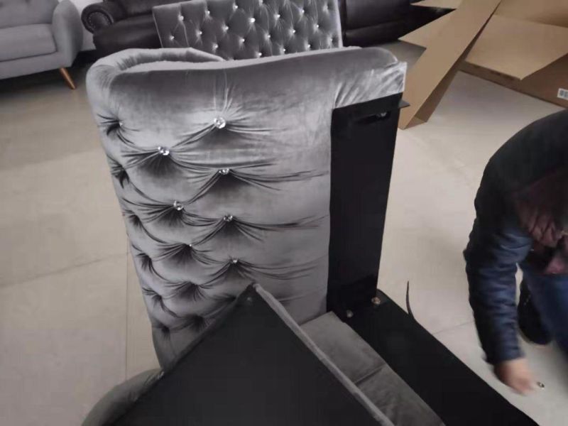 Modern Fabric Sofa with crystal Tufting Sofa for Home Furniture