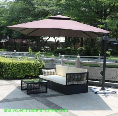 Rattan Sofa Combination Rattan Chair Three-Seat Sofa Living Room Rattan Outdoor Patio Sofa Outdoor Courtyard Leisure Sofa