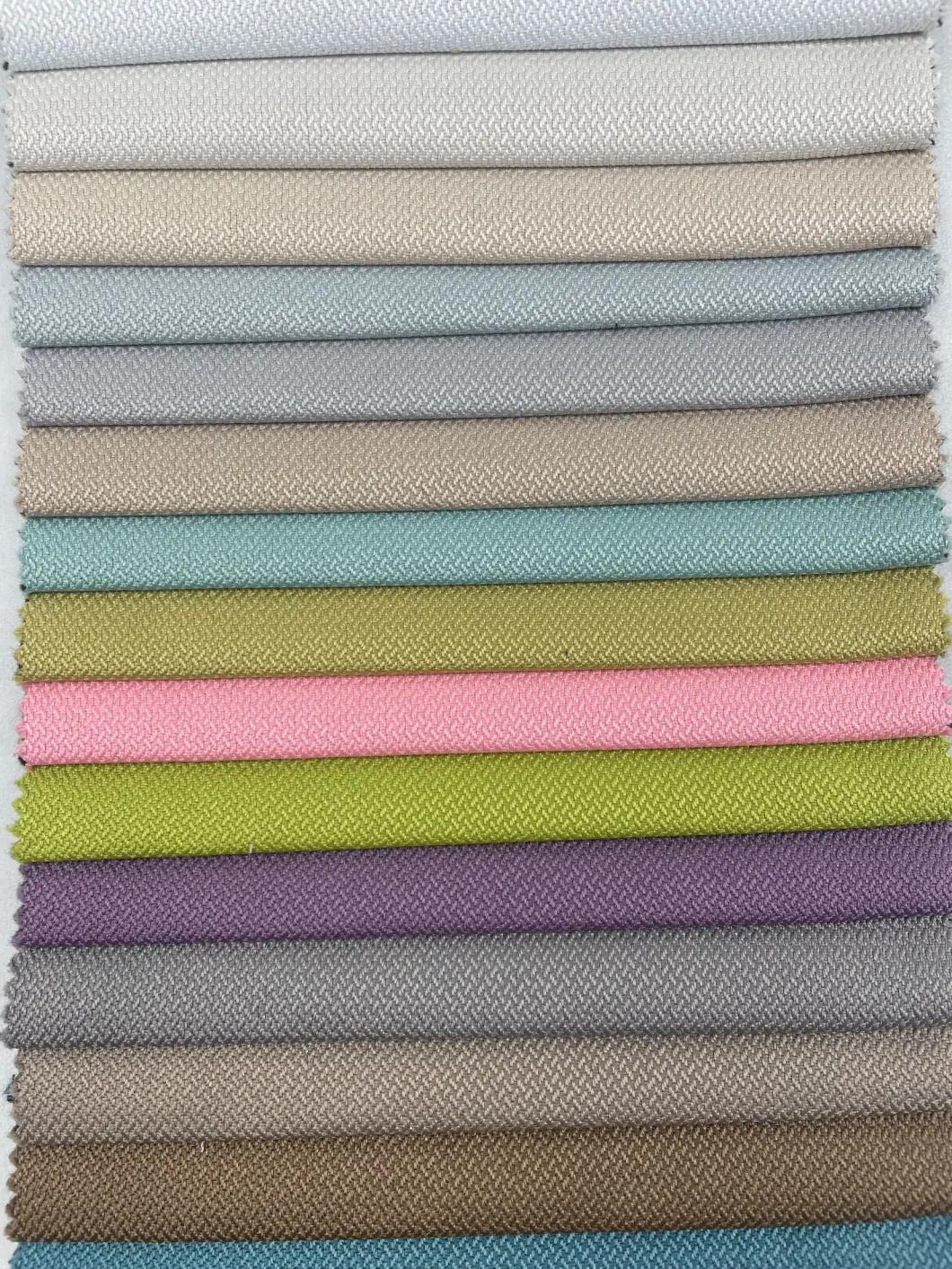 China High Quality Polyester Plain Linen Upholstery Fabric for Sofa and Chair