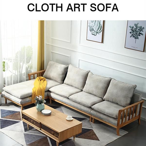 Nordic Oak Japanese Style Simple Modern Living Room Sofa