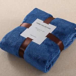 Textile Sofa Bedding Fleece Blanket Solid Color Blankets