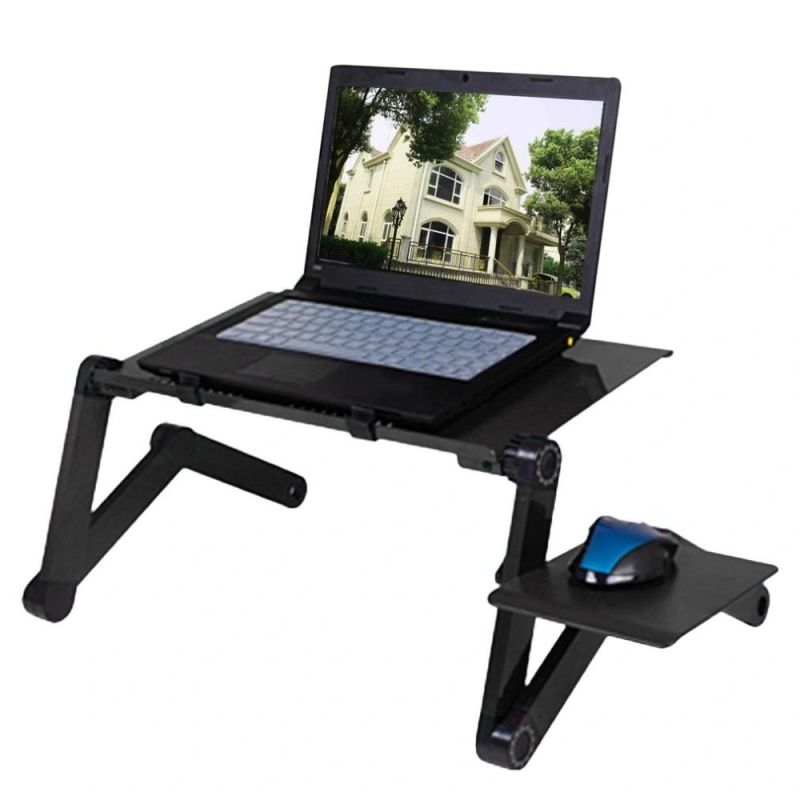 Adjustable Sofa Bed Aluminum Alloy Foldable Tablet Netbook Laptop Stand Table
