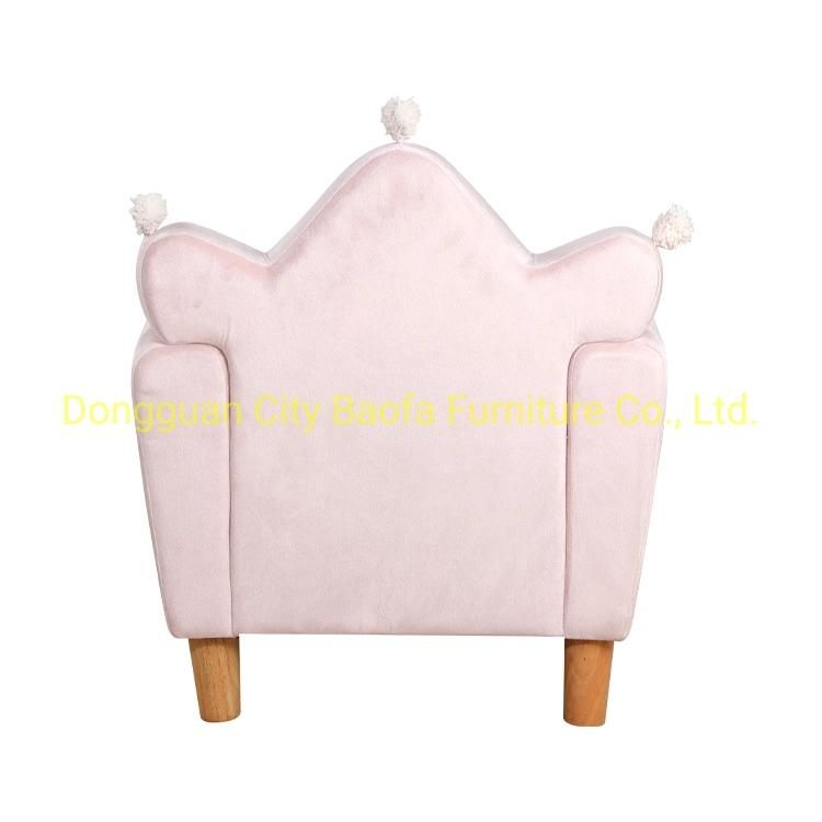 Lovely Star Shape Kids Sofa Soft Velvet Kids Chair