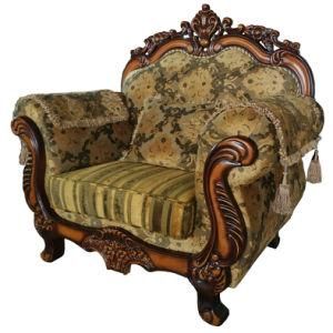 Factory Price Living Room Furniture Sets Royal Fabric Sofa (168-1)