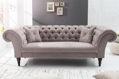 Huayang Chinese Modern Home Living Room Furniture Fabric Sofa Bed Corner Sofa Chesterfield Sofa