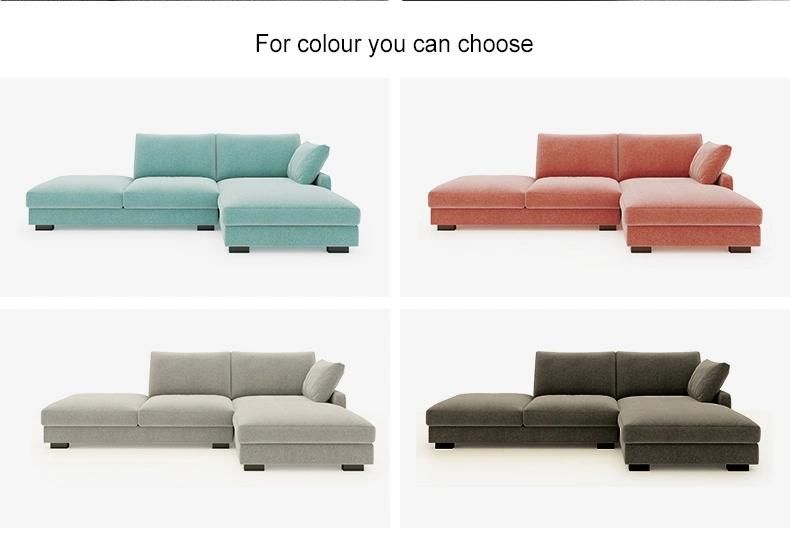 Fabric Living Room Modern Home Furniture Corner Sofa